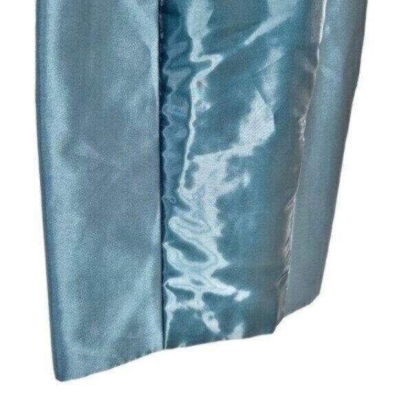 Theia Liquid Glass Arctic Blue Cutout Knee Length Sheath Dress Size 6 - Picture 5 of 10